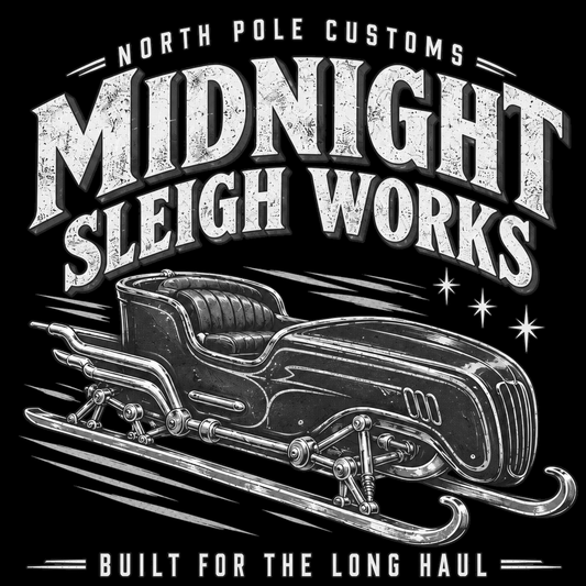 Midnight Sleigh Works (White & Grey)
