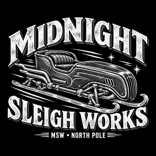 Midnight Sleigh Works (White & Grey)